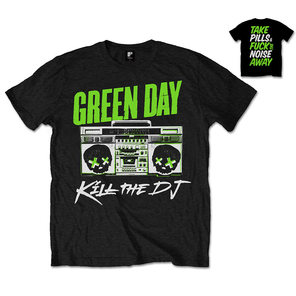 Green Day Unisex T-Shirt: Kill the DJ (Back Print) T-Shirt