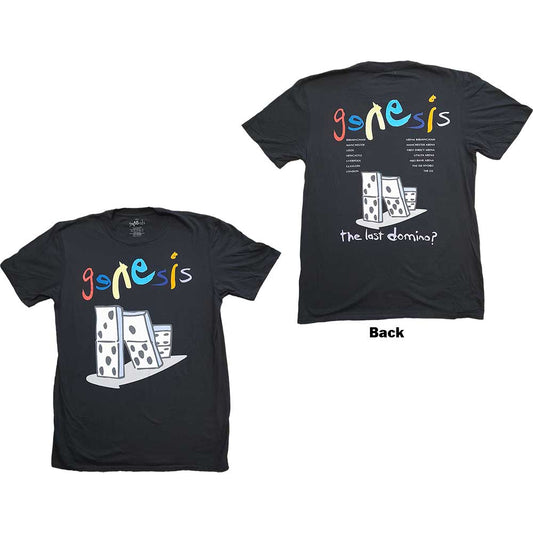 Genesis Unisex T-Shirt: The Last Domino? (Back Print) (Ex-Tour) T-Shirt