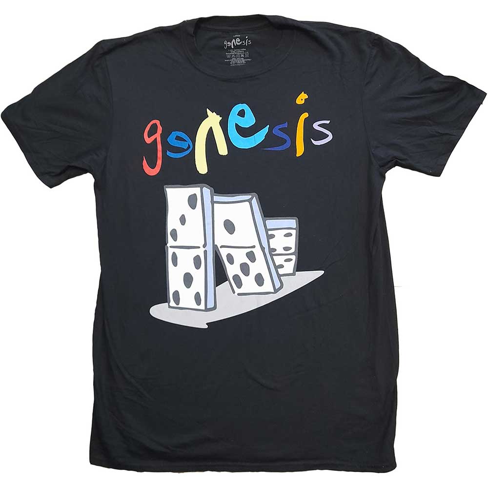 Genesis Unisex T-Shirt: The Last Domino? (Back Print) (Ex-Tour) T-Shirt