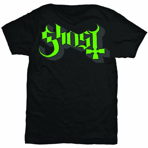 Ghost Unisex T-Shirt: Green/Grey Keyline Logo T-Shirt