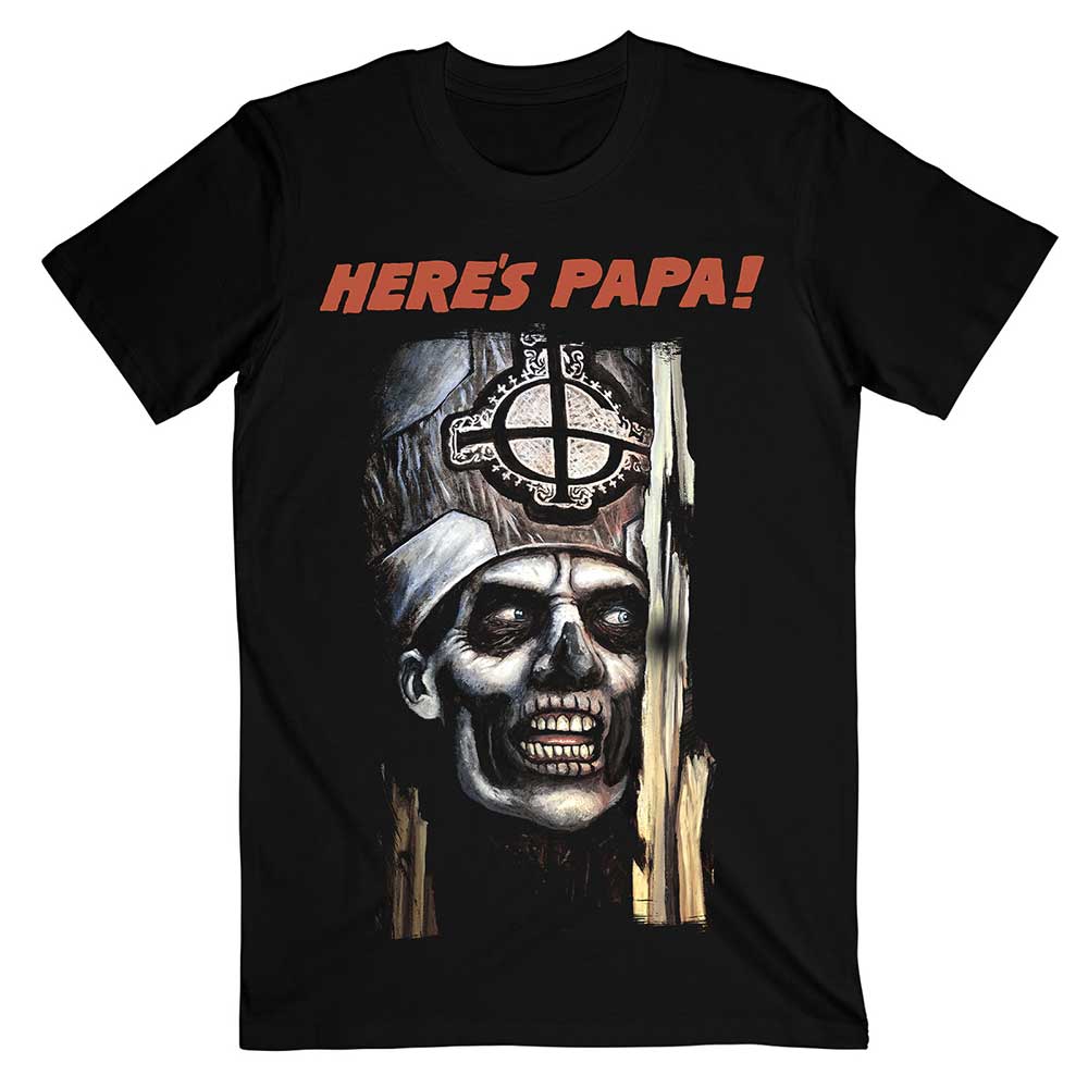 Ghost Unisex T-Shirt: Here's Papa (Back Print) T-Shirt