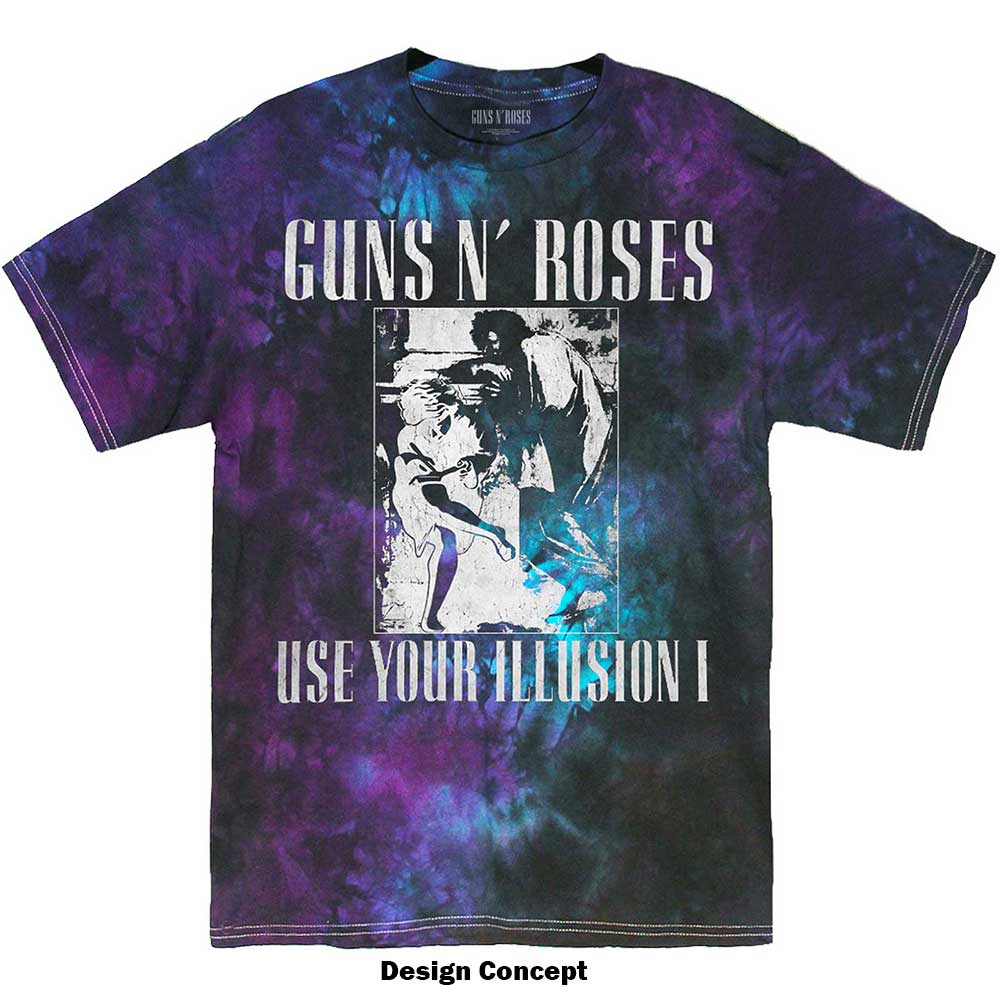 Guns N' Roses Unisex T-Shirt: Use Your Illusion Monochrome (Wash Collection) T-Shirt