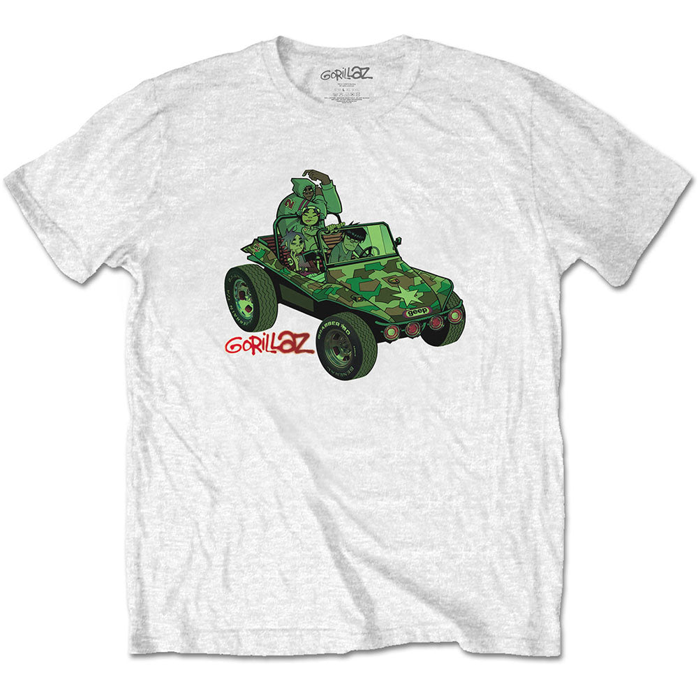 Gorillaz Unisex T-Shirt: Green Jeep T-Shirt