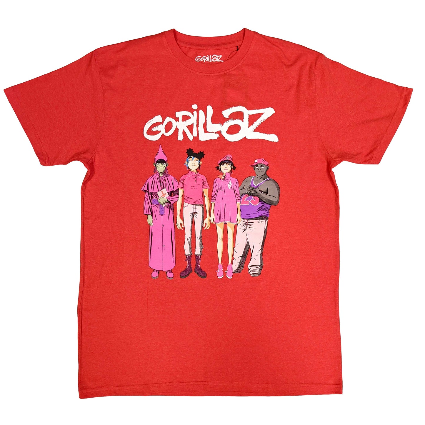 Een foto van een T-Shirt van Gorillaz.
