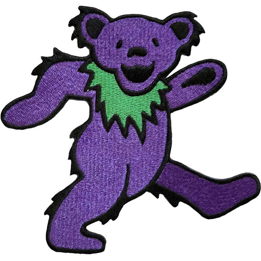 Grateful Dead Standard Patch: Purple Dancing Bear Standaard patch