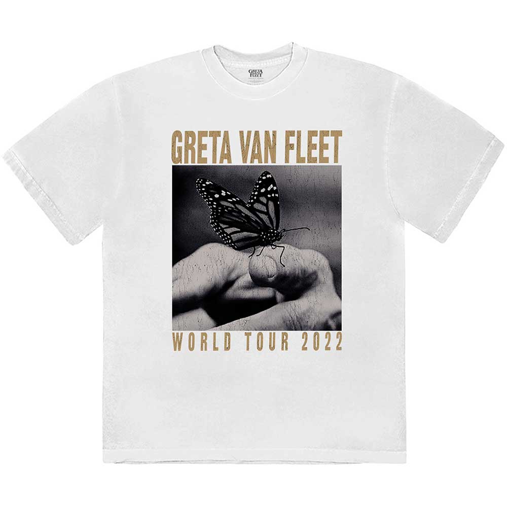 Greta Van Fleet Unisex T-Shirt: World Tour Butterfly T-Shirt