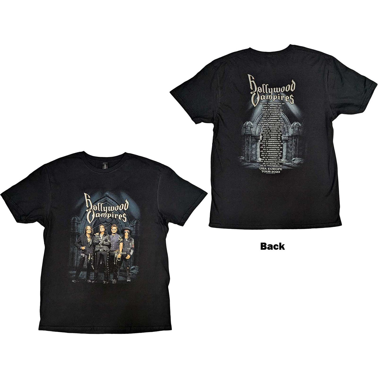 Een foto van een T-Shirt van Hollywood Vampires.