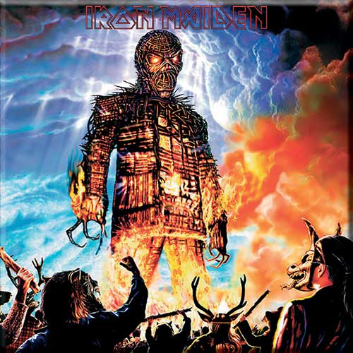 Iron Maiden Fridge Magnet: Wicker Man Koelkastmagneet