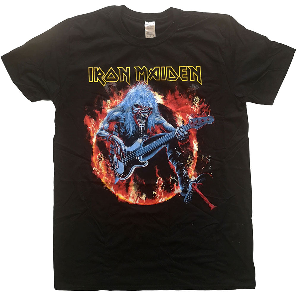 Iron Maiden Unisex T-Shirt: Fear Live Flames T-Shirt
