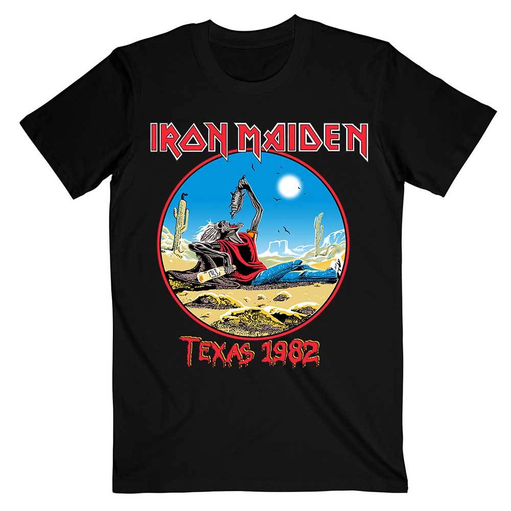 Iron Maiden Unisex T-Shirt: The Beast Tames Texas (Back Print) T-Shirt