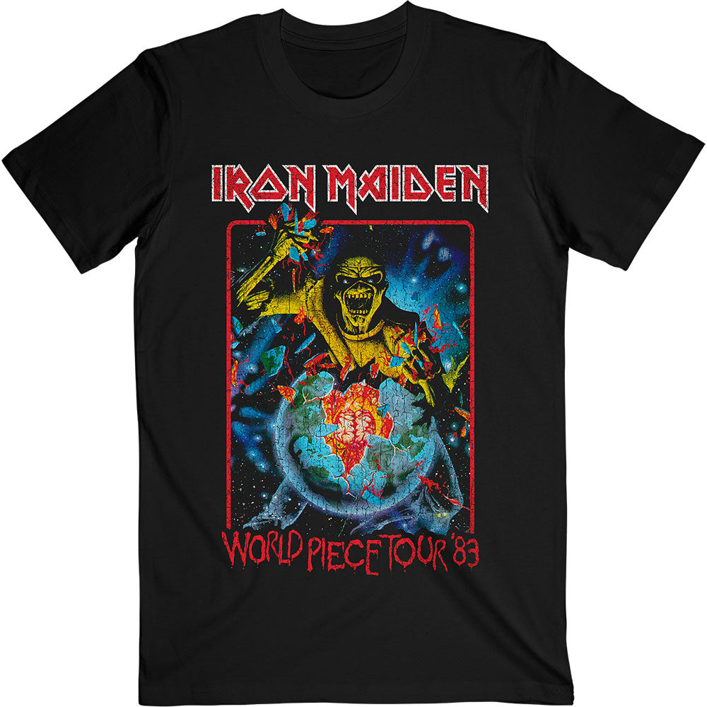 Iron Maiden Unisex T-Shirt: World Piece Tour '84 V.1. T-Shirt