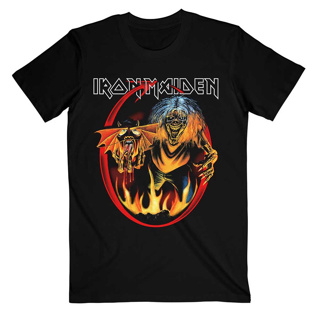 Iron Maiden Unisex T-Shirt: Number Of The Beast Devil Tail T-Shirt