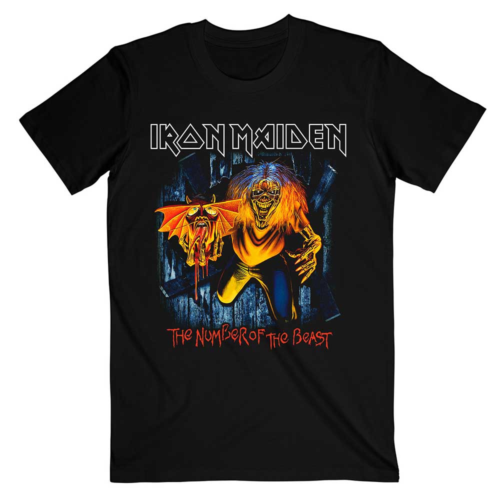 Iron Maiden Unisex T-Shirt: Number Of The Beast Eddie Panel Burst T-Shirt