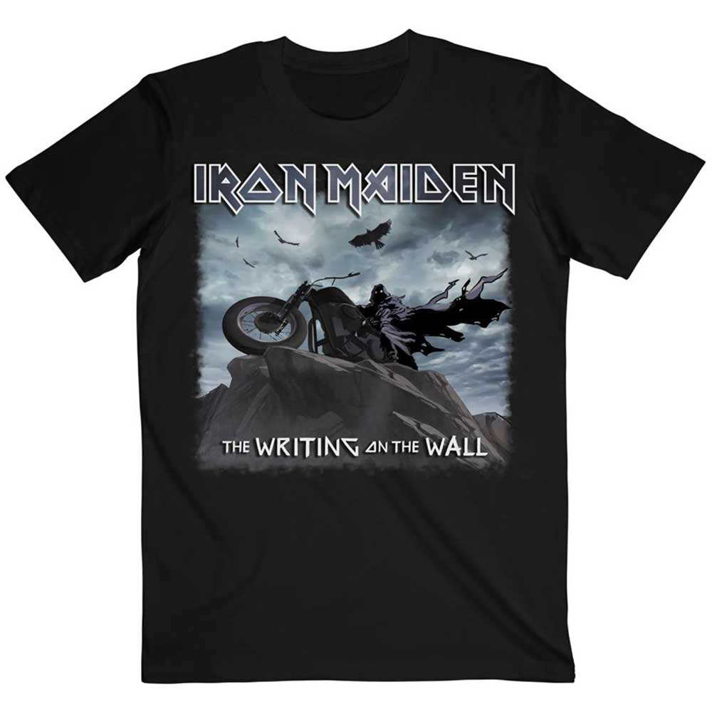 Iron Maiden Unisex T-Shirt: The Writing on the Wall Single Cover T-Shirt