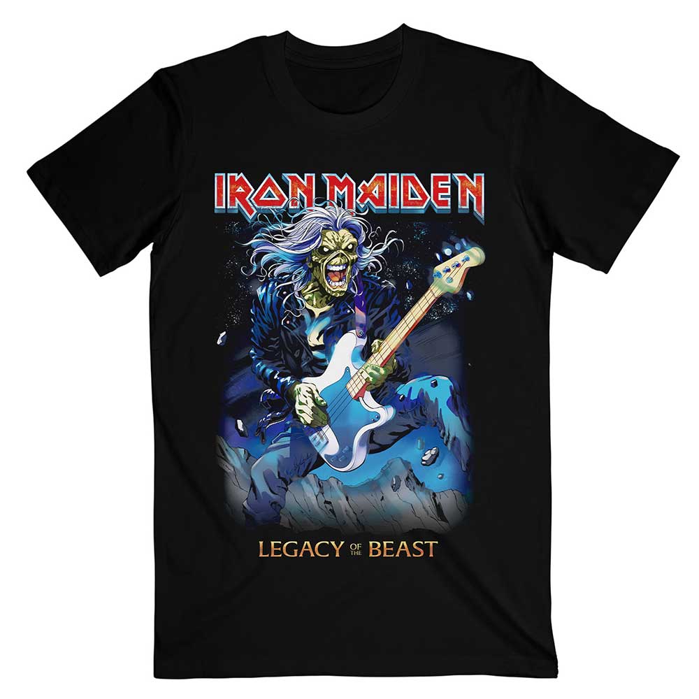 Iron Maiden Unisex T-Shirt: Eddie on Bass T-Shirt
