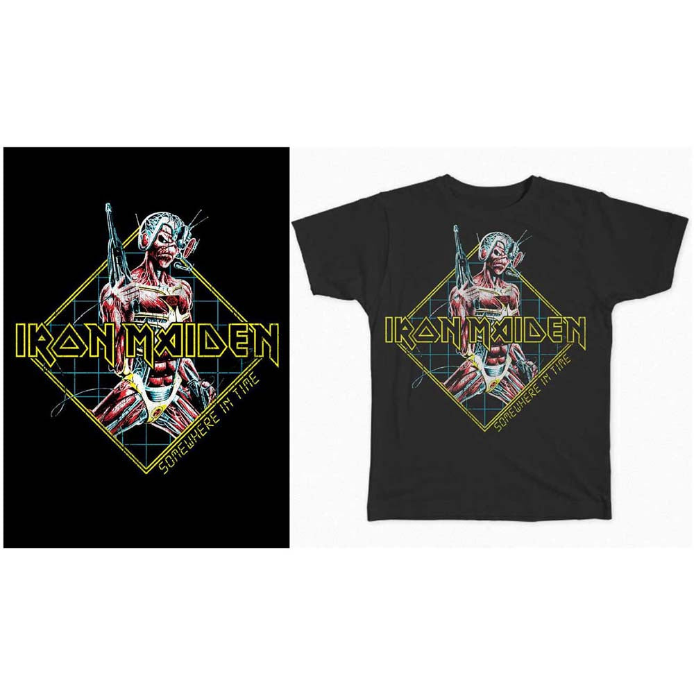 Iron Maiden Unisex T-Shirt: Somewhere in Time Diamond T-Shirt
