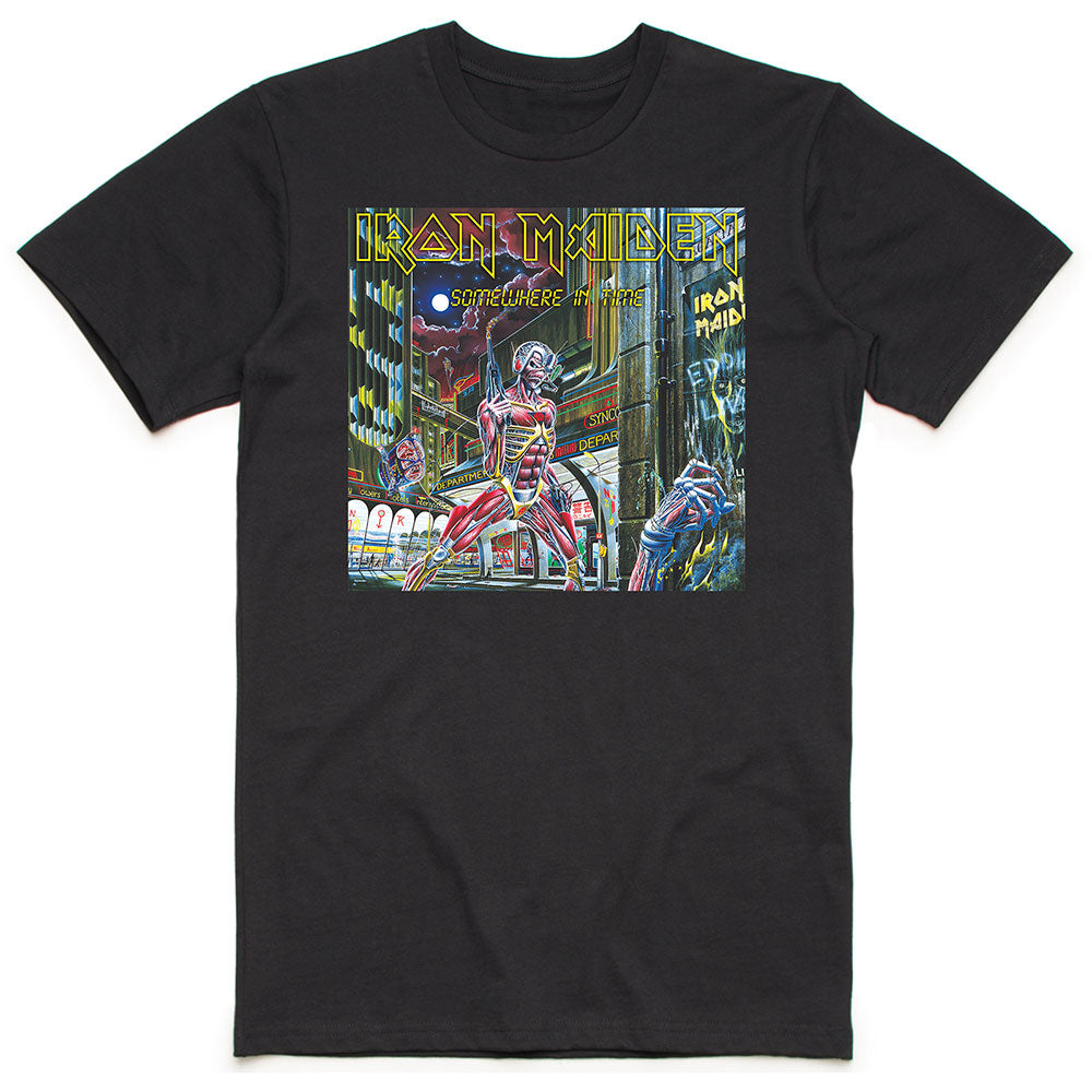 Iron Maiden Unisex T-Shirt: Somewhere in Time Box T-Shirt