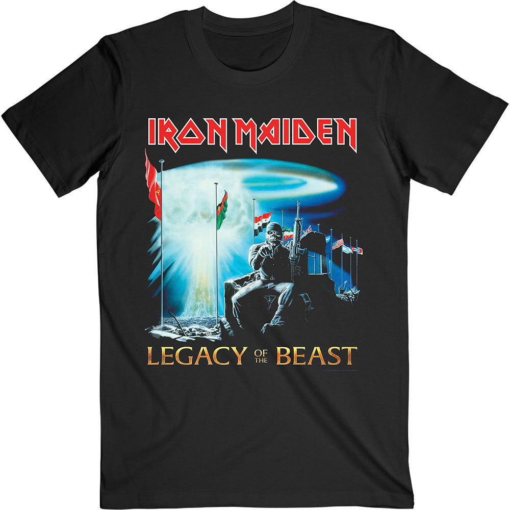 Iron Maiden Unisex T-Shirt: Two Minutes to Midnight (Back Print) T-Shirt