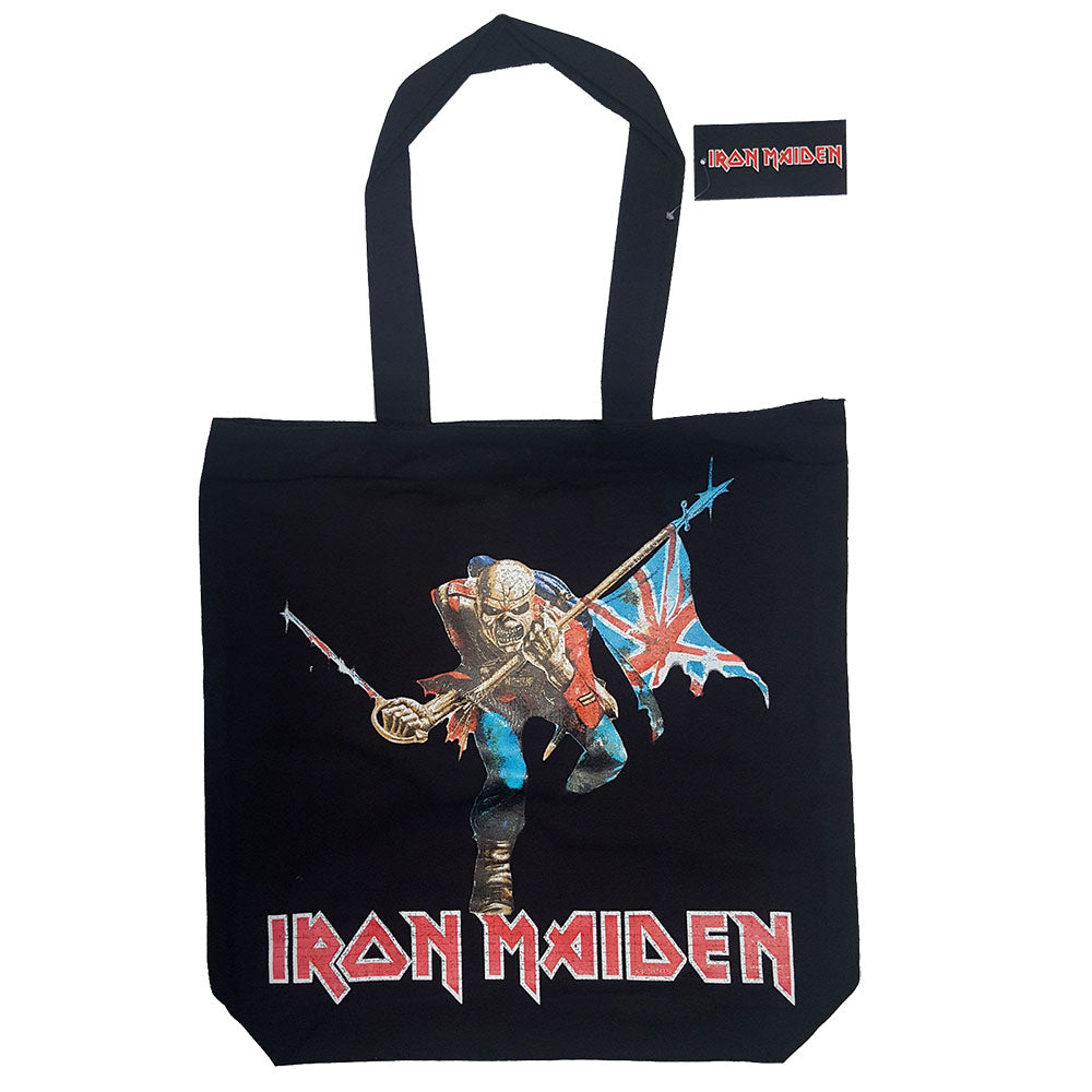 Iron Maiden Cotton Tote Bag: Trooper (Back Print) Katoenen draagtas
