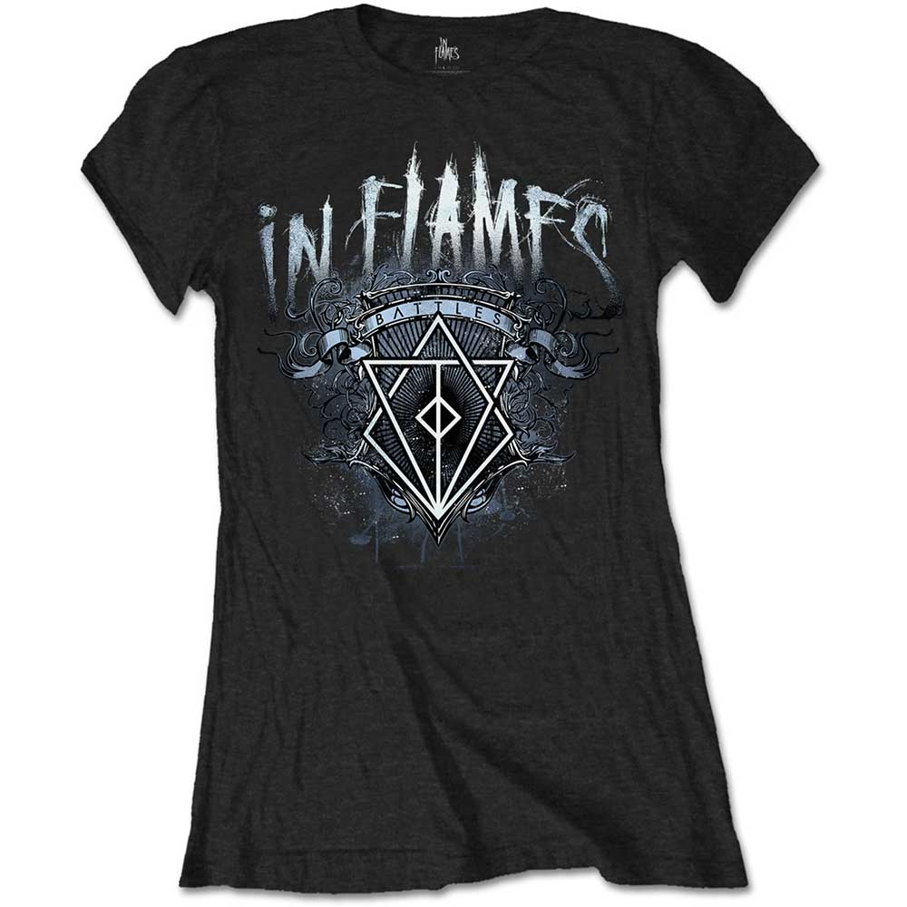 In Flames Ladies T-Shirt: Battles Crest T-Shirt