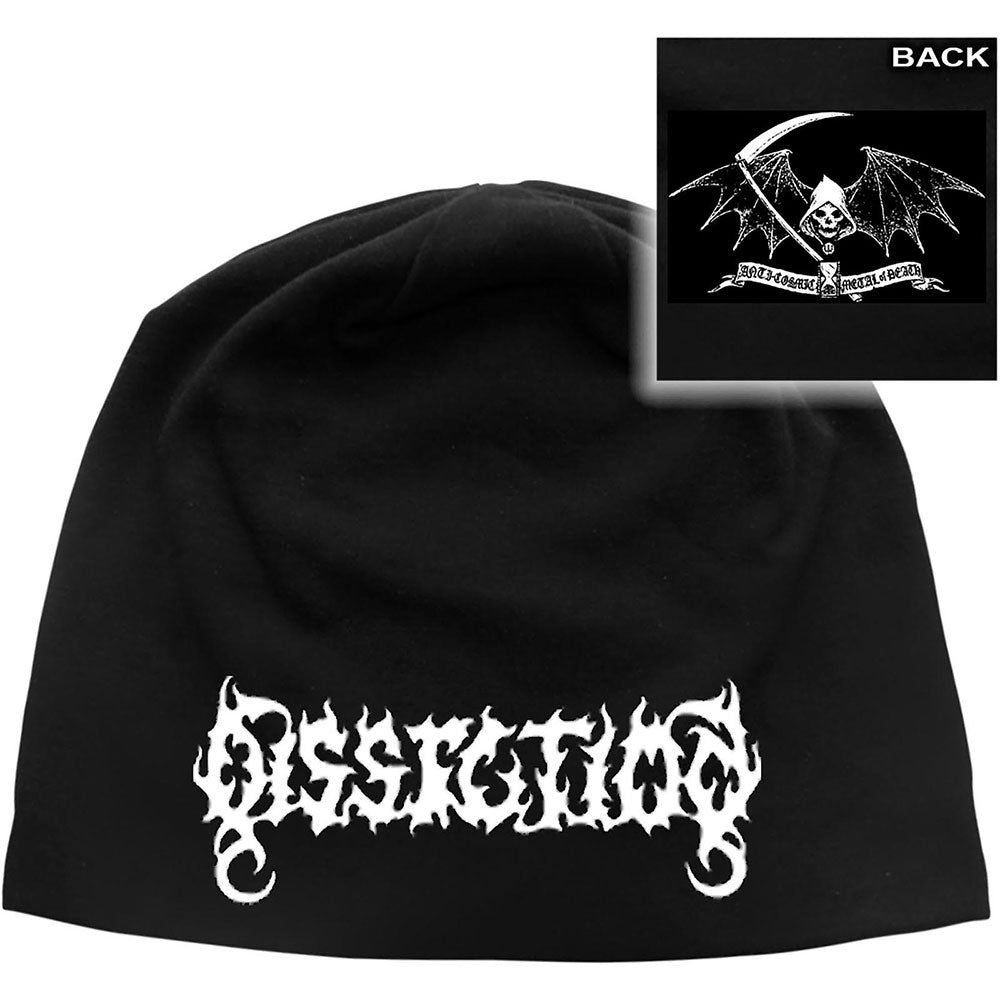 Dissection Unisex Beanie Hat: Logo/Reaper (Back Print) Muts