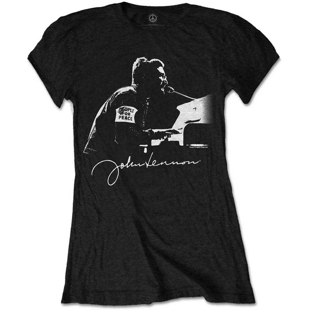 John Lennon Ladies T-Shirt: People for Peace T-Shirt