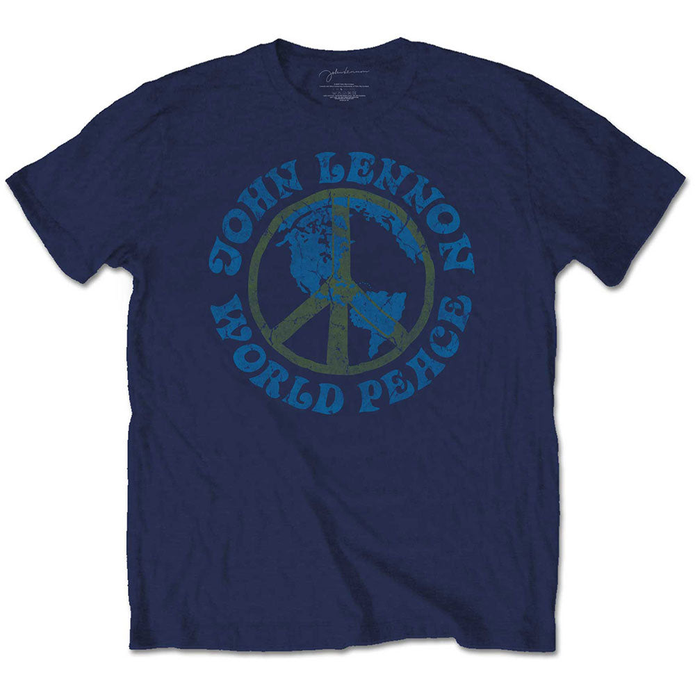 John Lennon Unisex T-Shirt: World Peace T-Shirt
