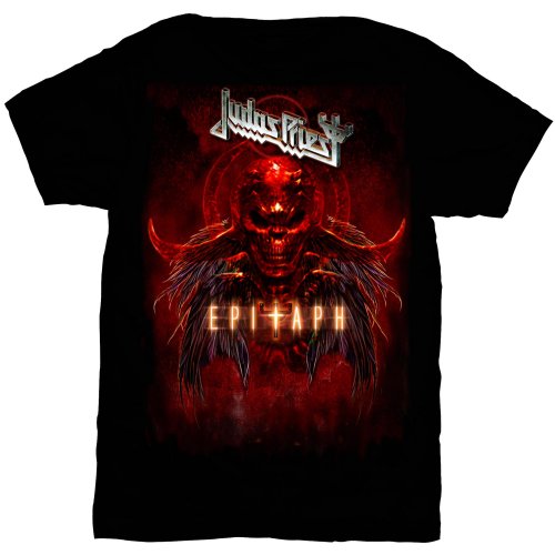 Judas Priest Unisex T-Shirt: Epitaph Red Horns T-Shirt