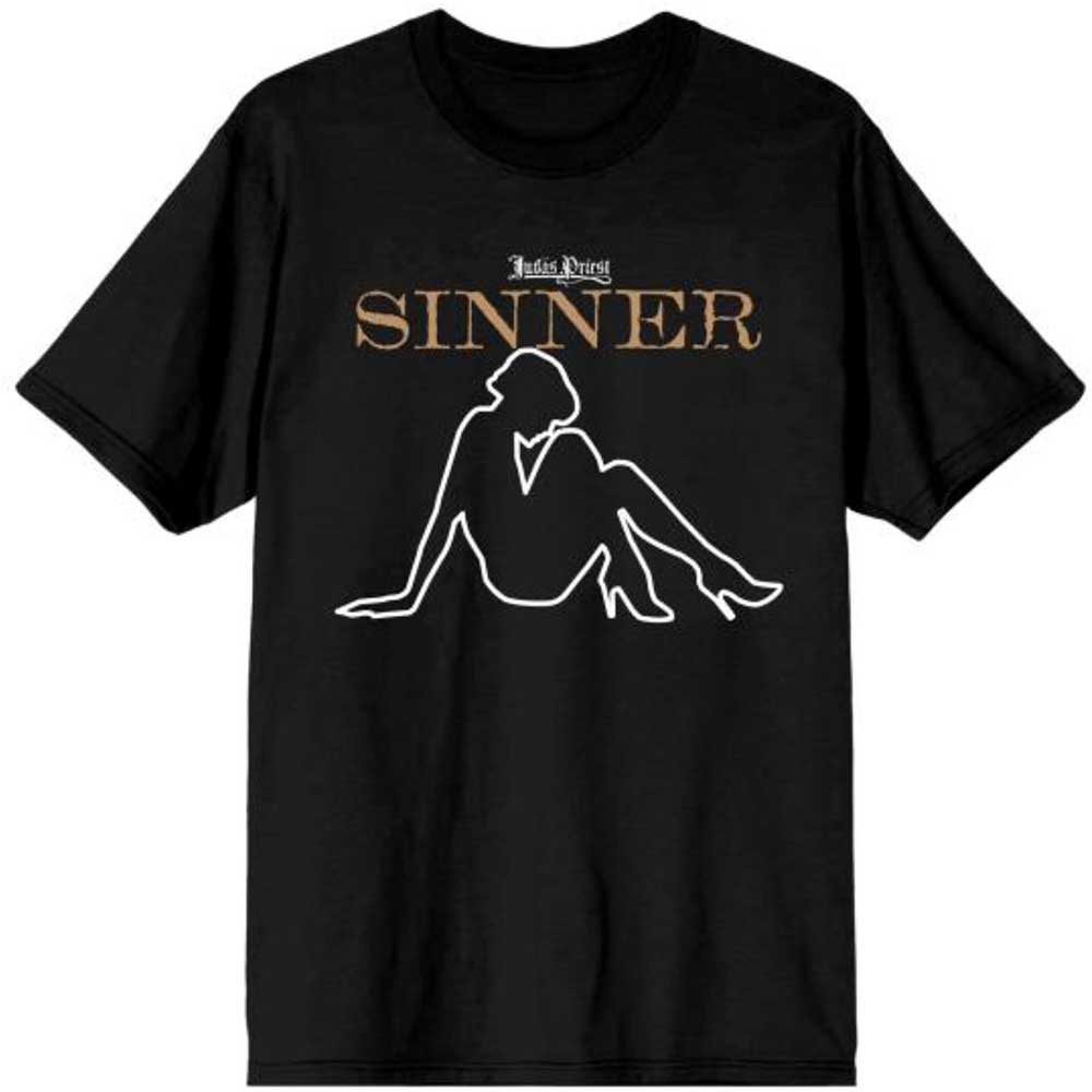 Judas Priest Unisex T-Shirt: Sin After Sin Sinner Slogan Lady T-Shirt