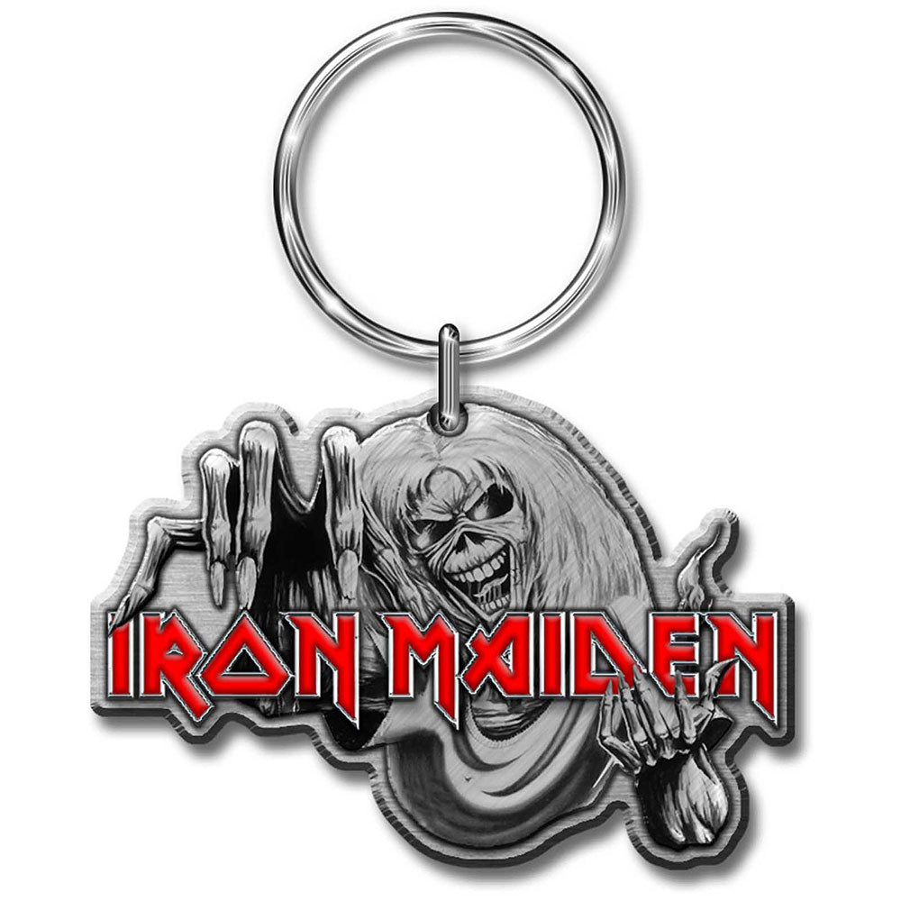 Iron Maiden Keychain: Number Of The Beast (Enamel In-Fill) Sleutelhanger