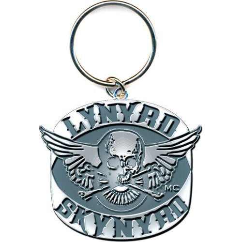 Lynyrd Skynyrd Keychain: Biker Patch Logo (Die-cast Relief) Sleutelhanger
