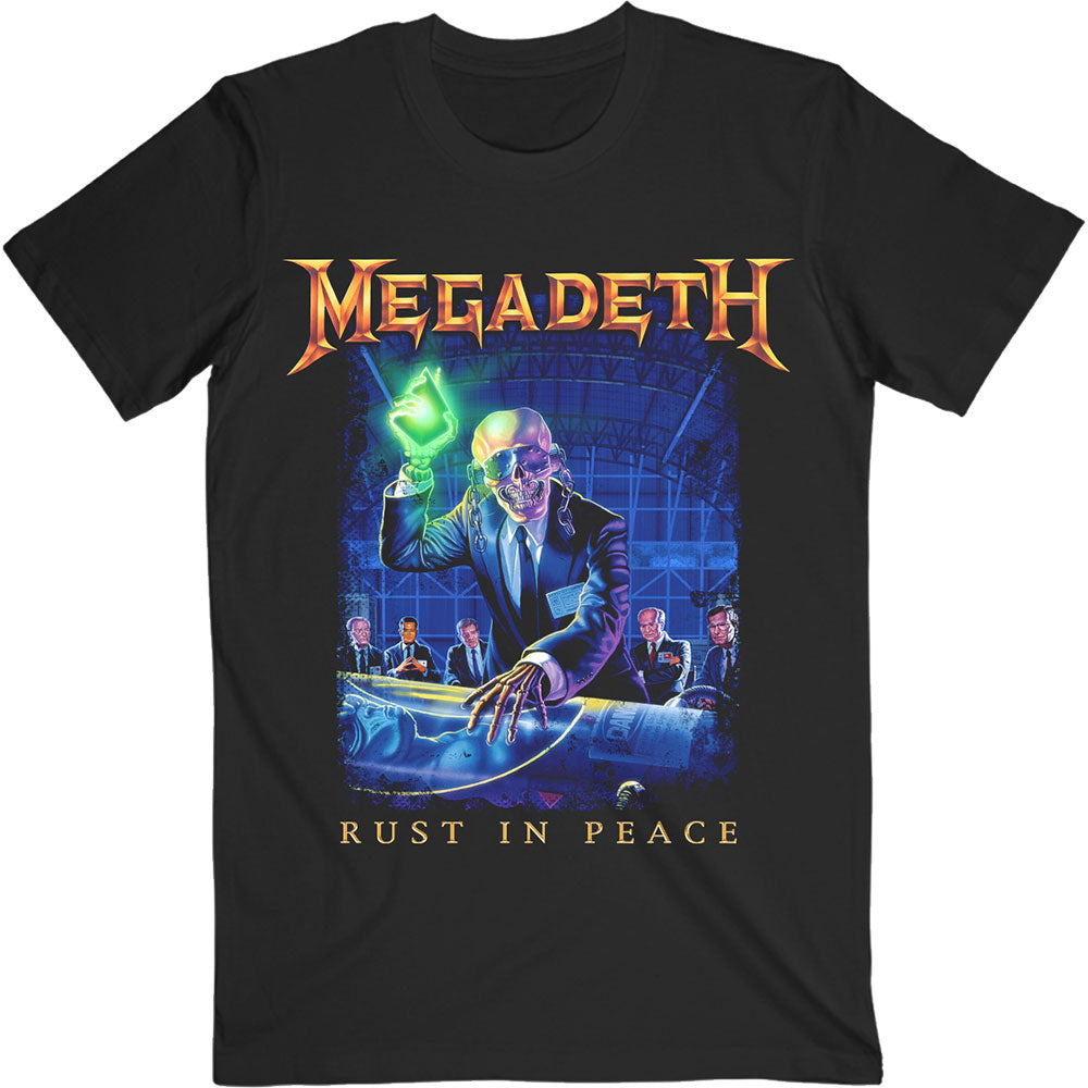 Megadeth Unisex T-Shirt: Rust In Peace Track list (Back Print) T-Shirt