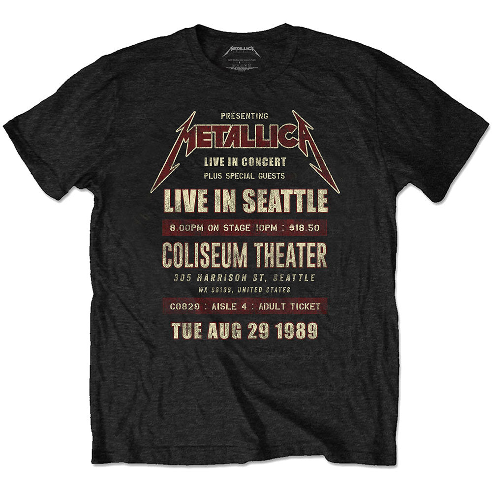 Metallica Unisex T-Shirt: Seattle '89 (Eco-Friendly) T-Shirt