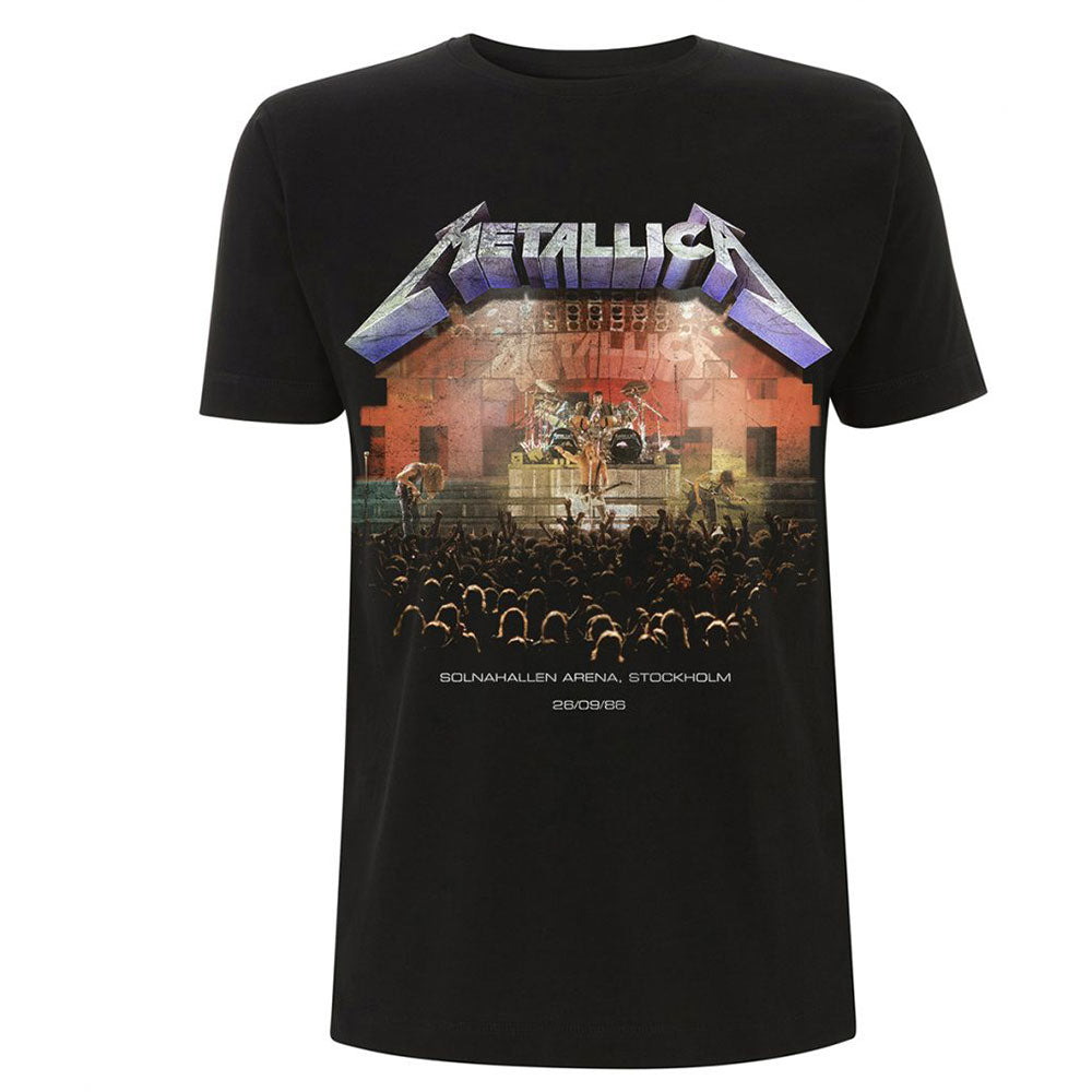 Metallica Unisex T-Shirt: Stockholm '86. (Back Print) T-Shirt