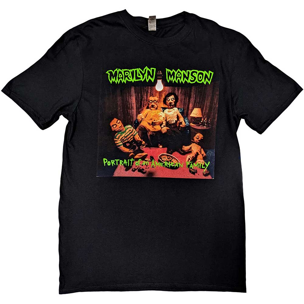 Marilyn Manson Unisex T-Shirt: American Family (Back Print) T-Shirt