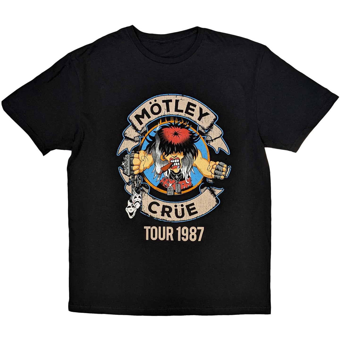 Een foto van een T-Shirt van Motley Crue.