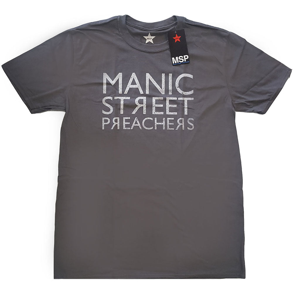 Manic Street Preachers Unisex T-Shirt: Reversed Logo T-Shirt