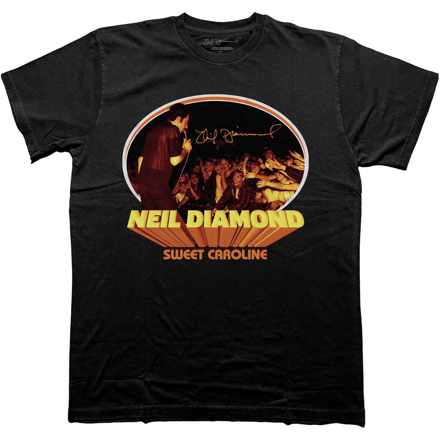 Een foto van een T-Shirt van Neil Diamond.