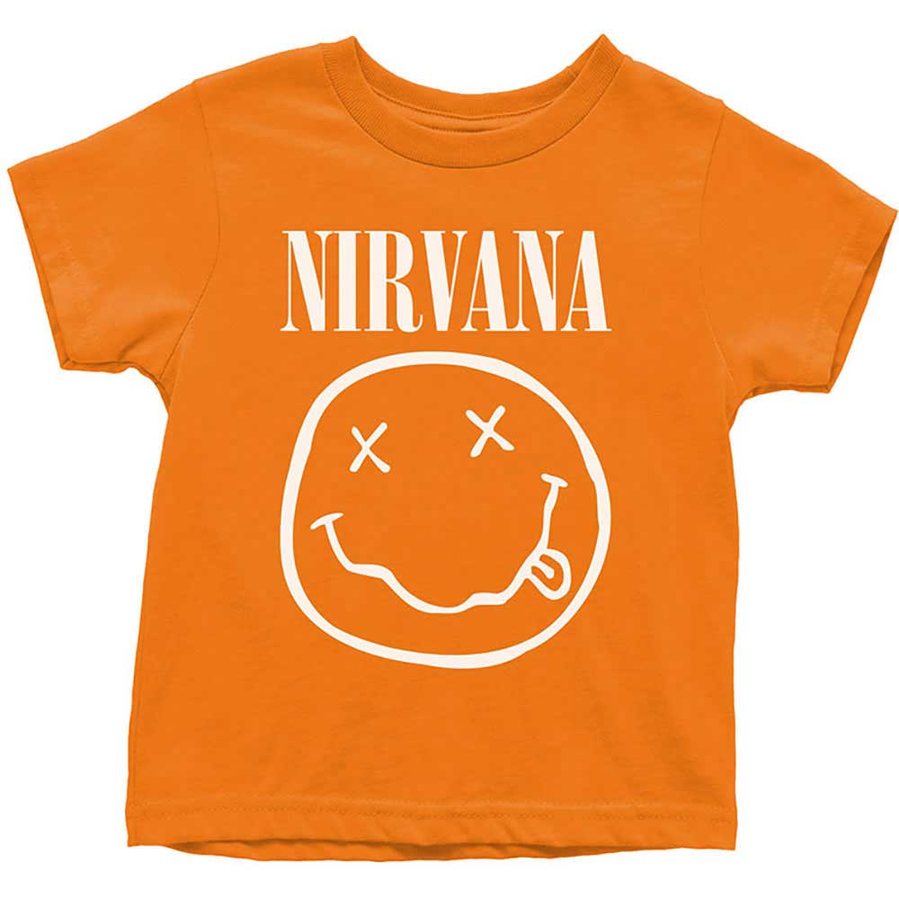 Nirvana Kids Toddler T-Shirt: White Happy Face Toddler T-Shirt