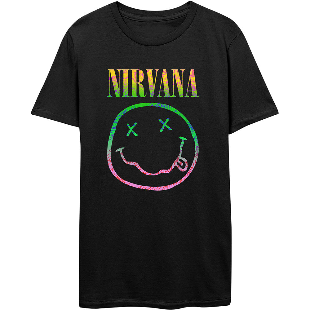 Nirvana Unisex T-Shirt: Sorbet Ray Happy Face T-Shirt