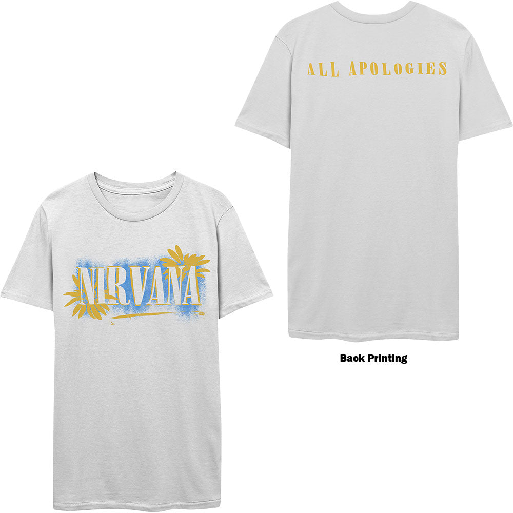 Nirvana Unisex T-Shirt: All Apologies (Back Print) T-Shirt