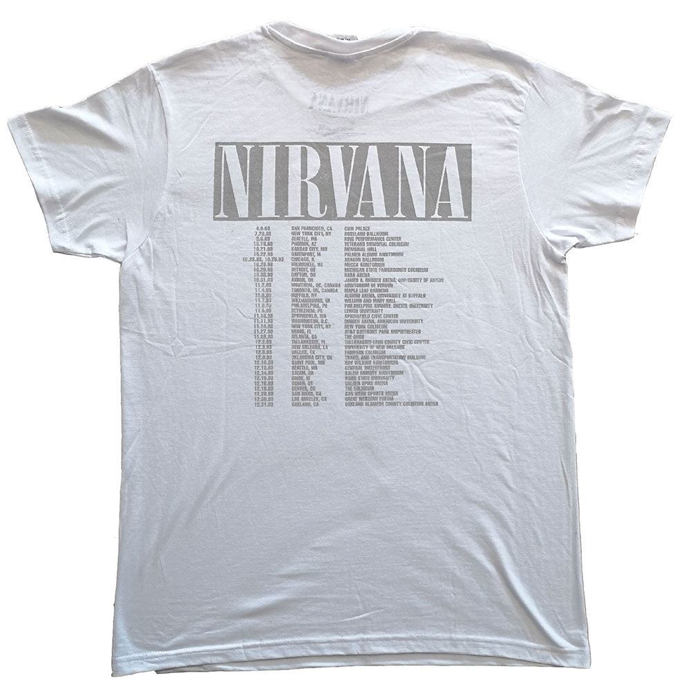 Nirvana Unisex T-Shirt: In Utero Tour (Back Print) T-Shirt