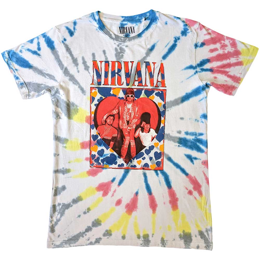 Nirvana Unisex T-Shirt: Heart (Wash Collection) T-Shirt