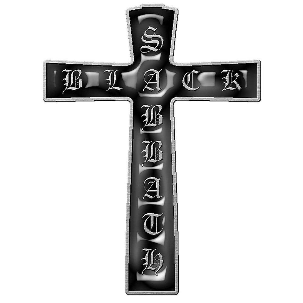Black Sabbath Pin Badge: Cross (Enamel In-Fill) Speld