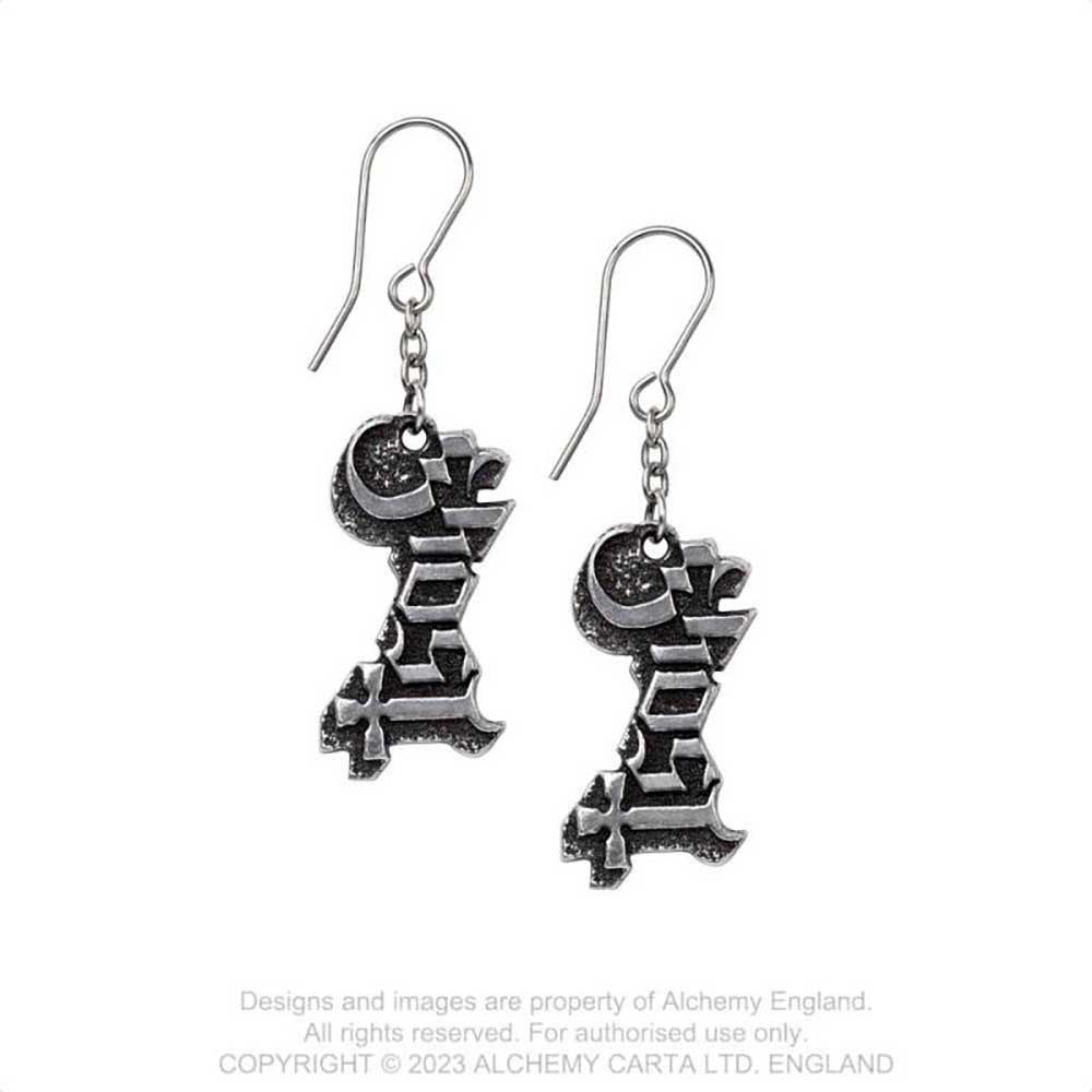 Ghost Earrings: Logo Earrings
