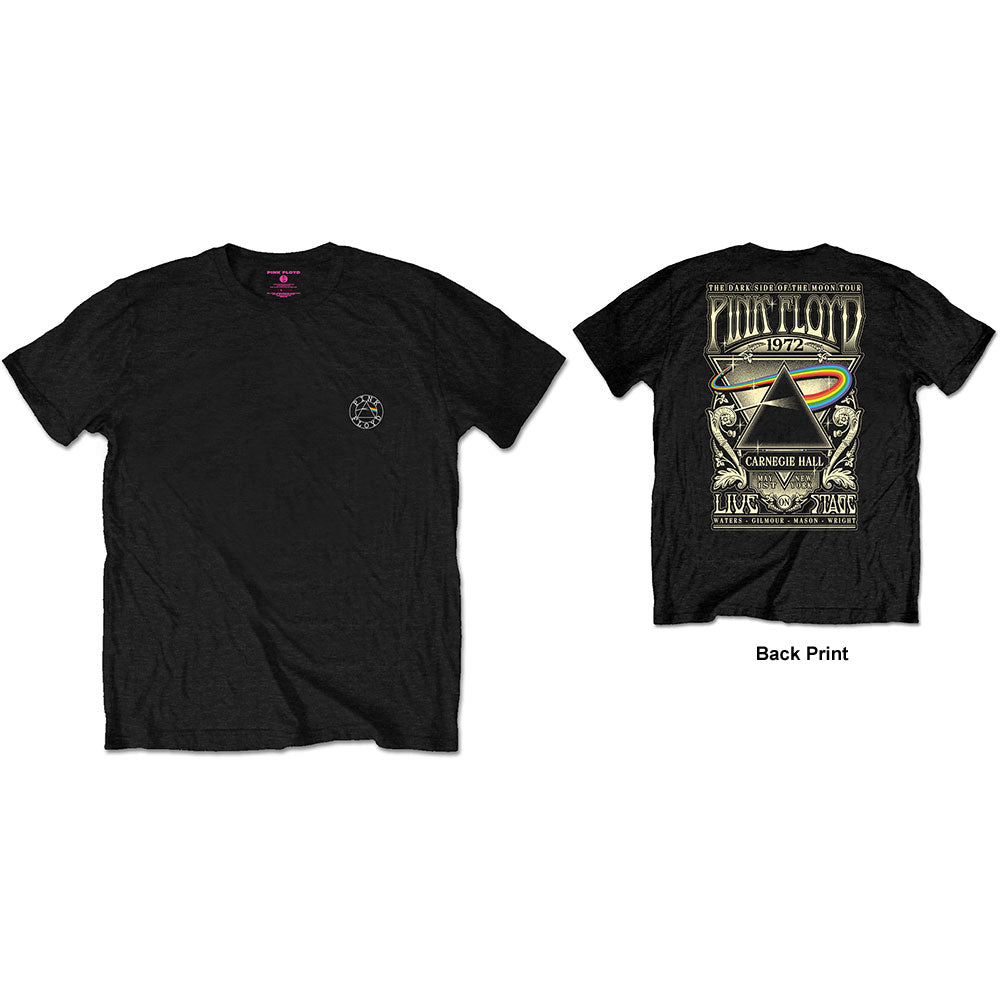 Pink Floyd Unisex T-Shirt: Carnegie Hall (Back Print/Retail Pack) T-Shirt