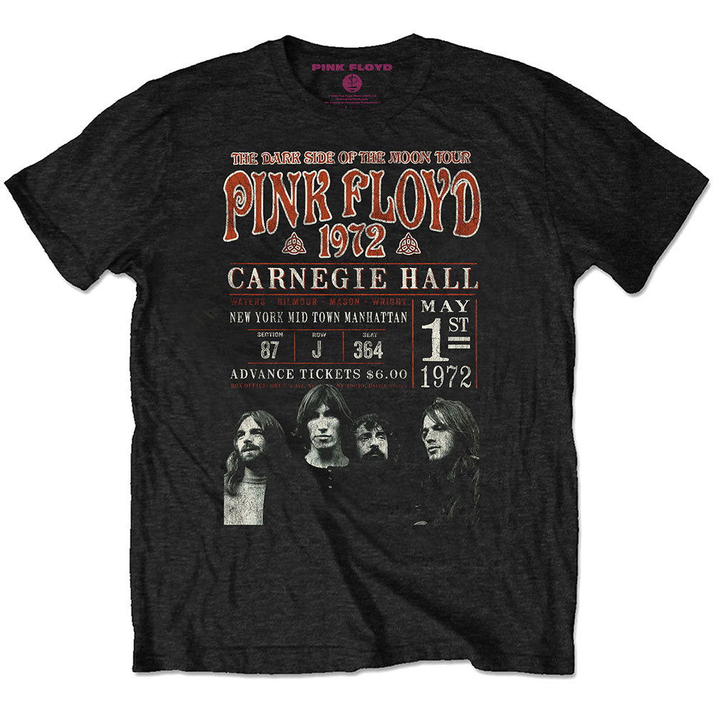 Pink Floyd Unisex T-Shirt: Carnegie '72 (Eco-Friendly) T-Shirt