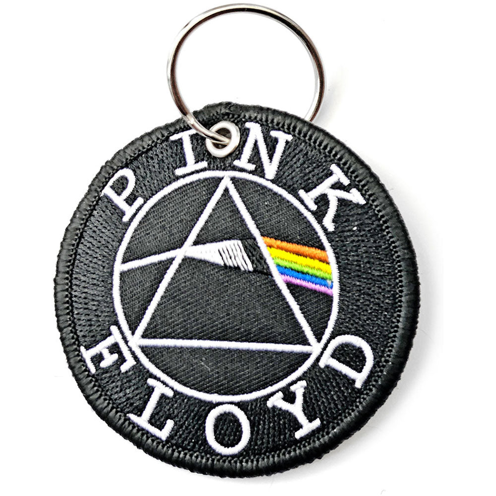 Pink Floyd Keychain: Circle Logo (Double Sided Patch) Sleutelhanger