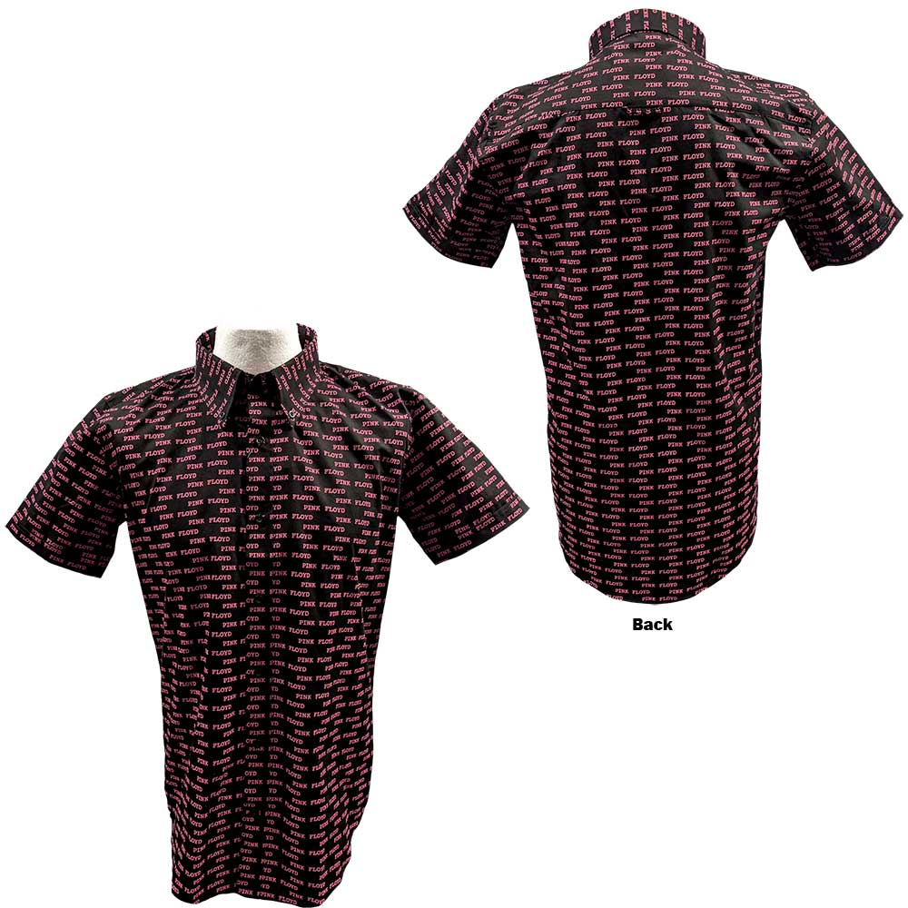 Pink Floyd Unisex Casual Shirt: Courier Pattern (All Over Print) Casual Shirt