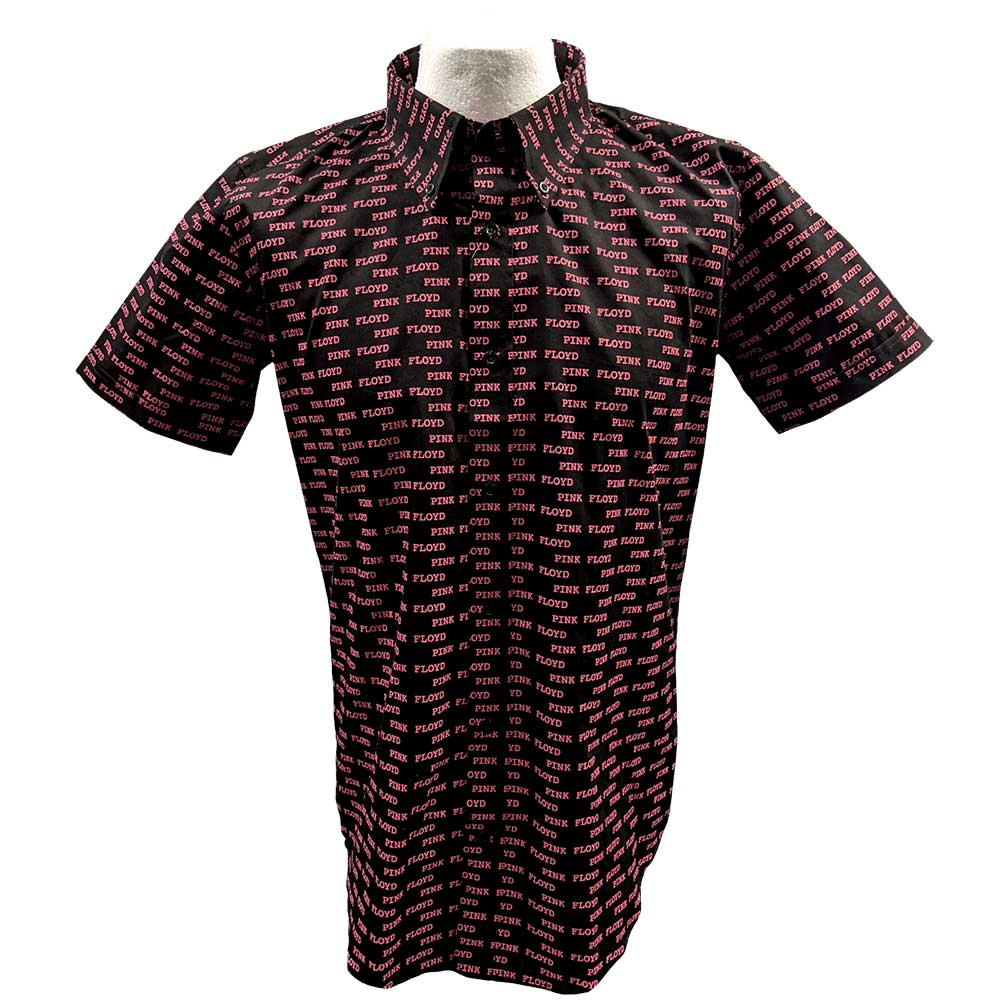 Pink Floyd Unisex Casual Shirt: Courier Pattern (All Over Print) Casual Shirt